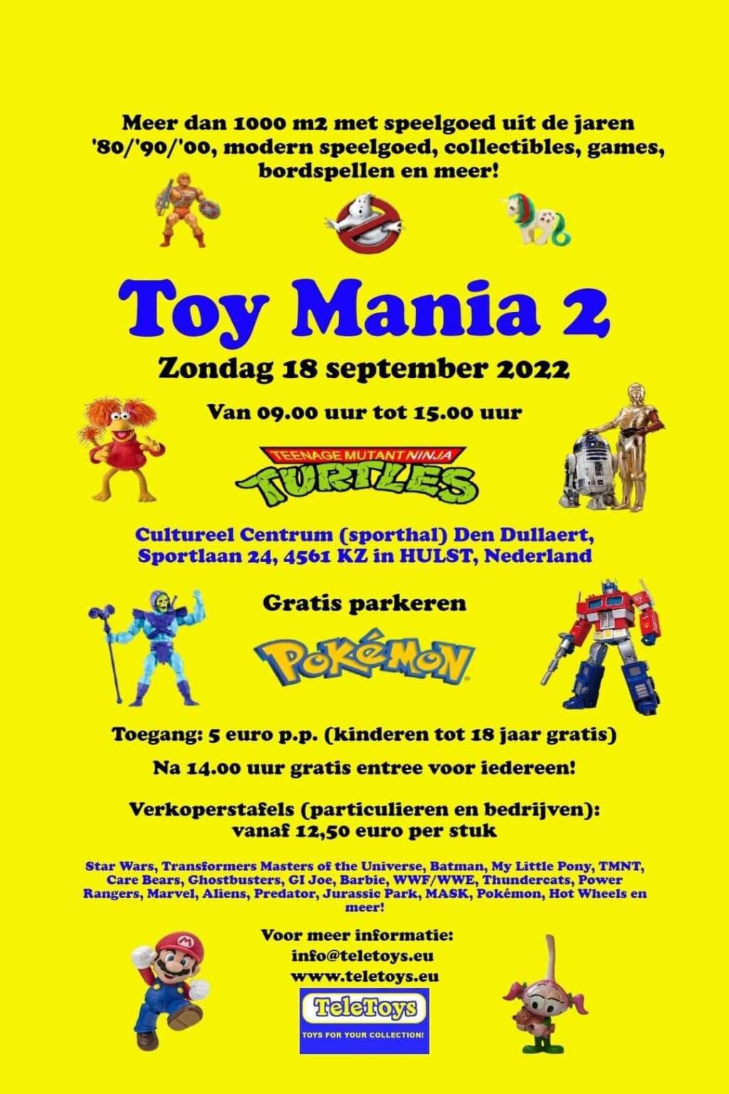 Spotlight afbeelding Toy Mania 2 – 18 september 2022